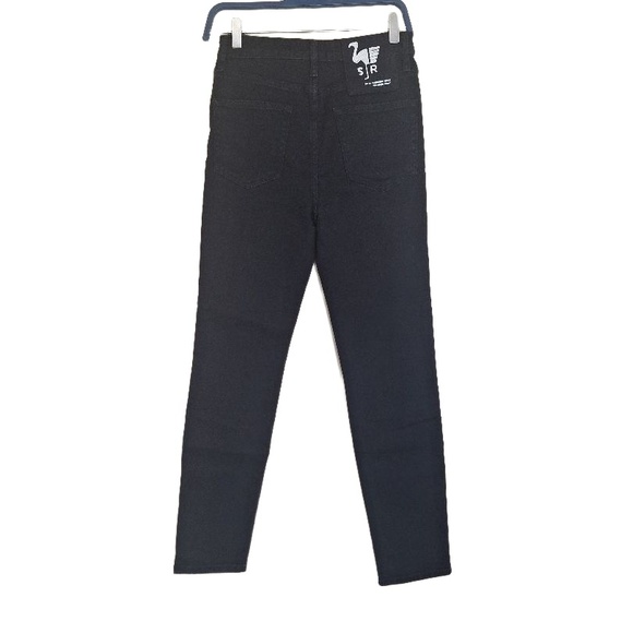 SANDRINE ROSE Free People Black High Rise Denim Casual Denim Jeans Pants Size 28 - Picture 5 of 8